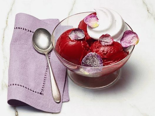 Fotka z Sorbet s kandizovanými kvetmi