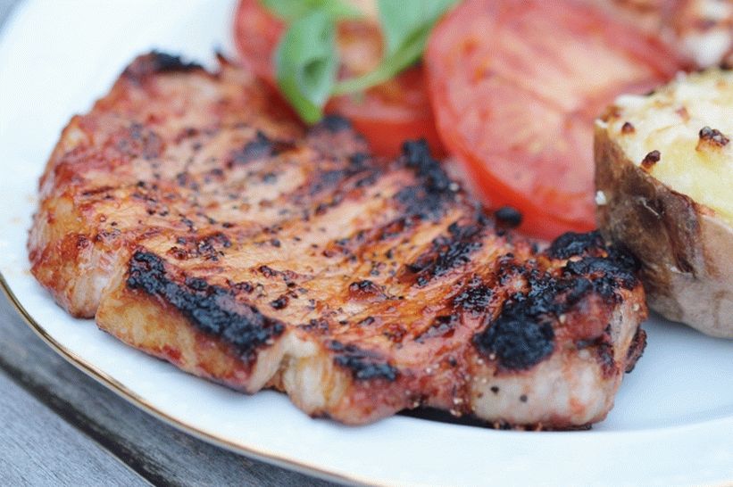 Grilovaný bravčový steak