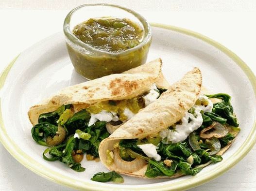 Fotka z Tacos s ricottou a špenátom