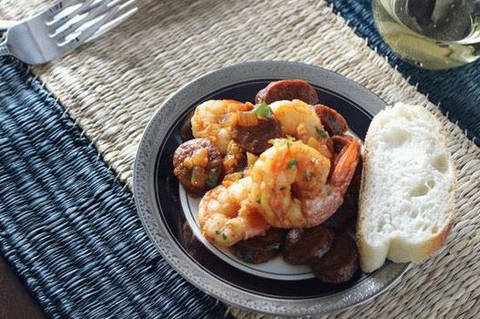 Fotka z Krevety a Chorizo   Tapas