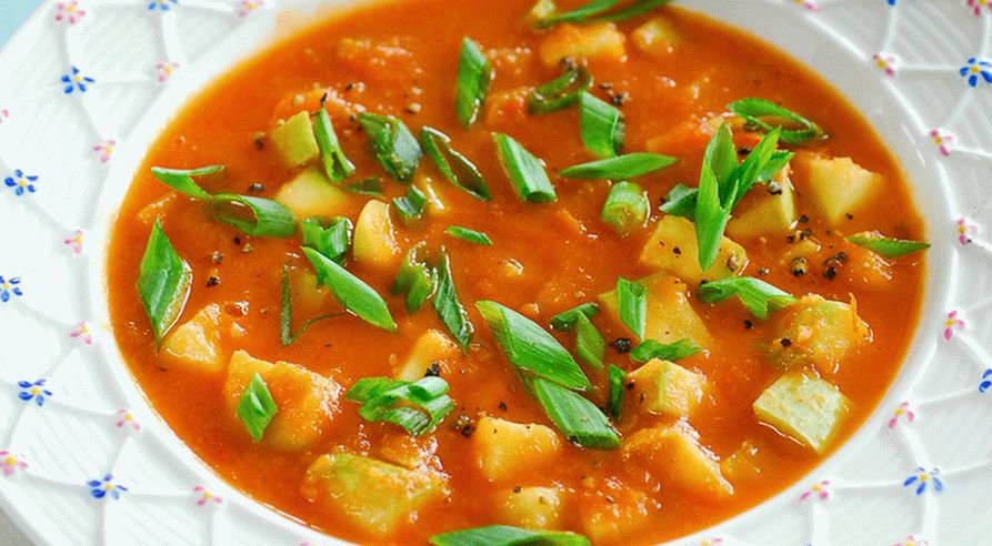 Cuketa paradajková polievka