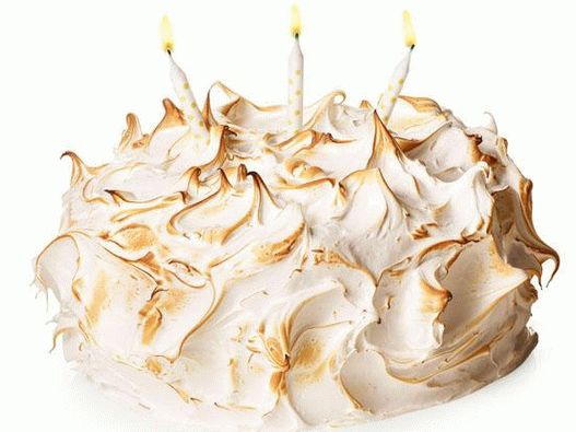 Fotka z citróna Kurd Meringue Cake