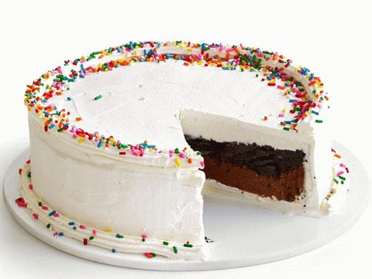 Foto zmrzlinový koláč s chrumkavou náplňou