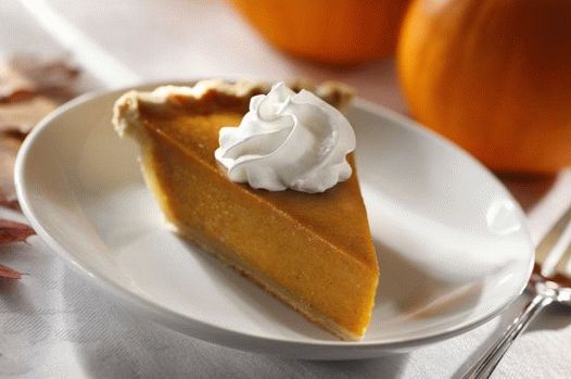 Foto tradičný tekvicový koláč