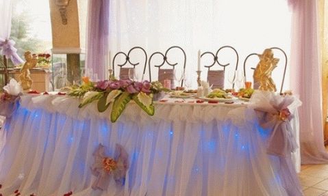 Svadobná dekorácia stola