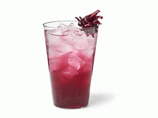 Foto vodka s tonikom s chuťou ibišteka a limetky