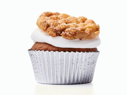 Fotografie Apple cupcakes zdobené cookies s ozdobou