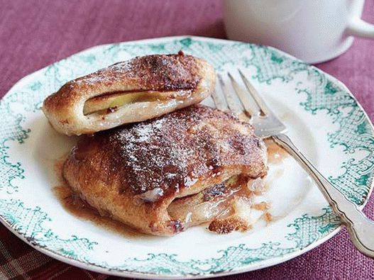 Foto jablká v listovom pečive