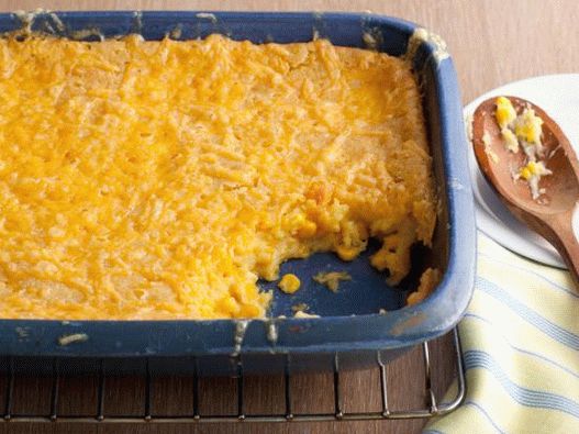 Photo, baked, kukurica, pod, jeden, syr kôra