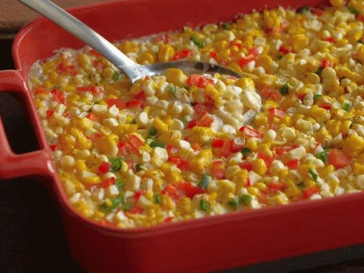 Photo, kukurica, kastrol, prostredníctvom, klas, s, zvonček, a, feferónka