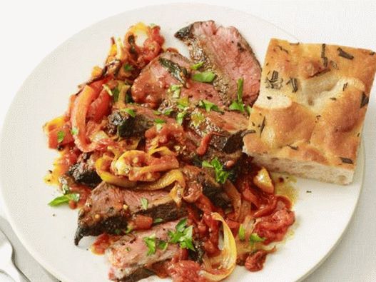 Hovädzí steak s omáčkou