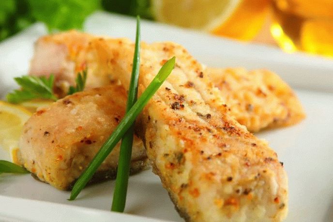 Vyprážaný kapor s horčicou